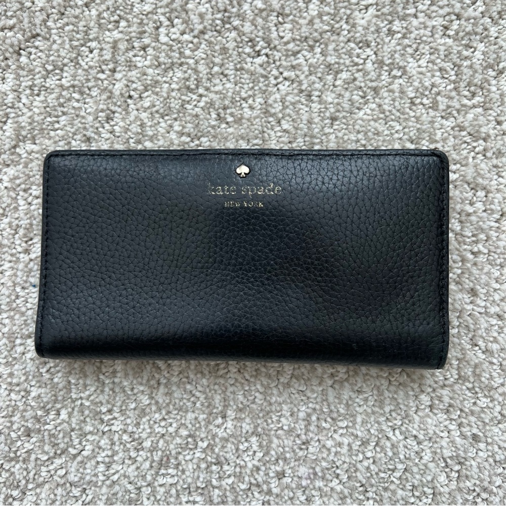 Kate Spade Black Bifold Wallet
